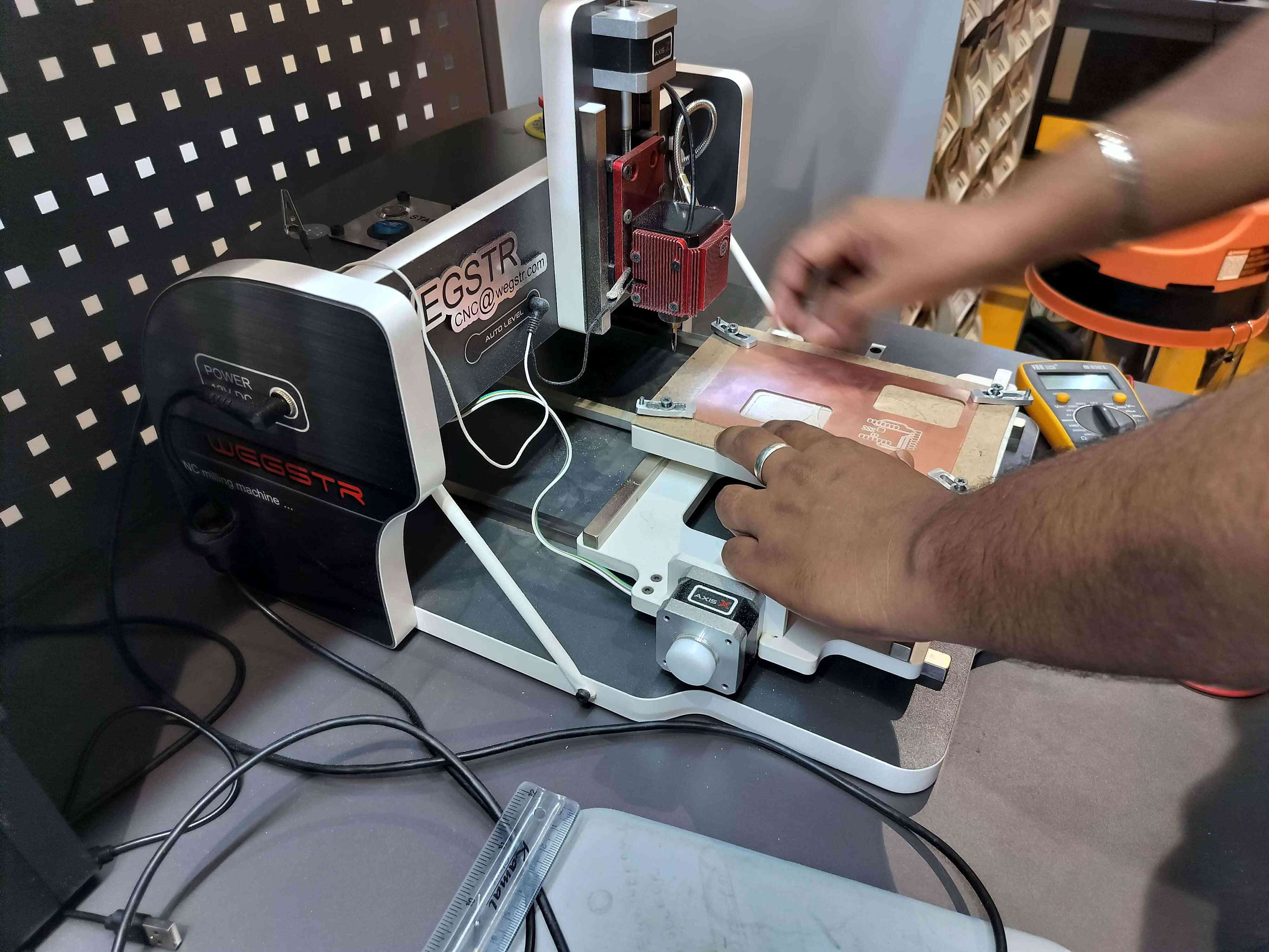 Machine and Copper Plate Setup